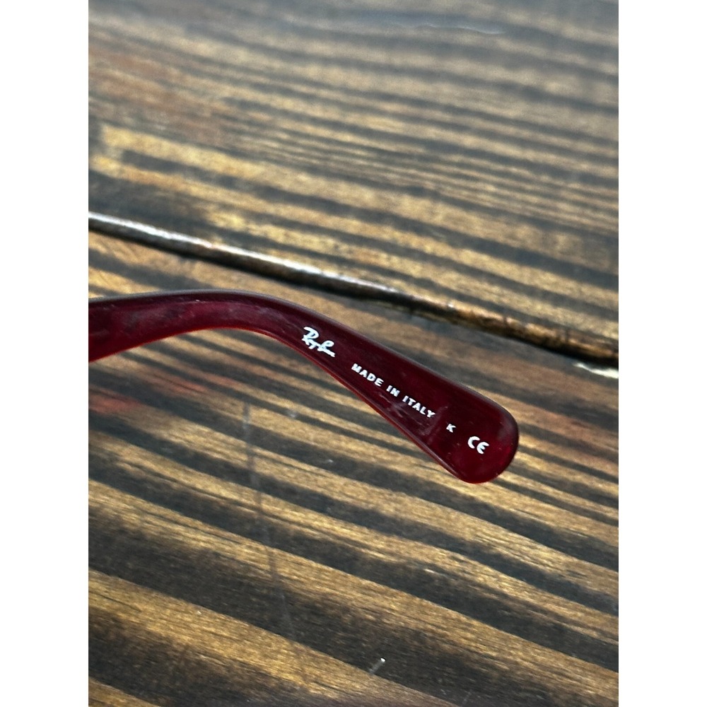 Ray-Ban RB4122-735/8G Men's Polished Purple-Reddish Rectangular Eyeglasses Frame - Picture 5 of 6